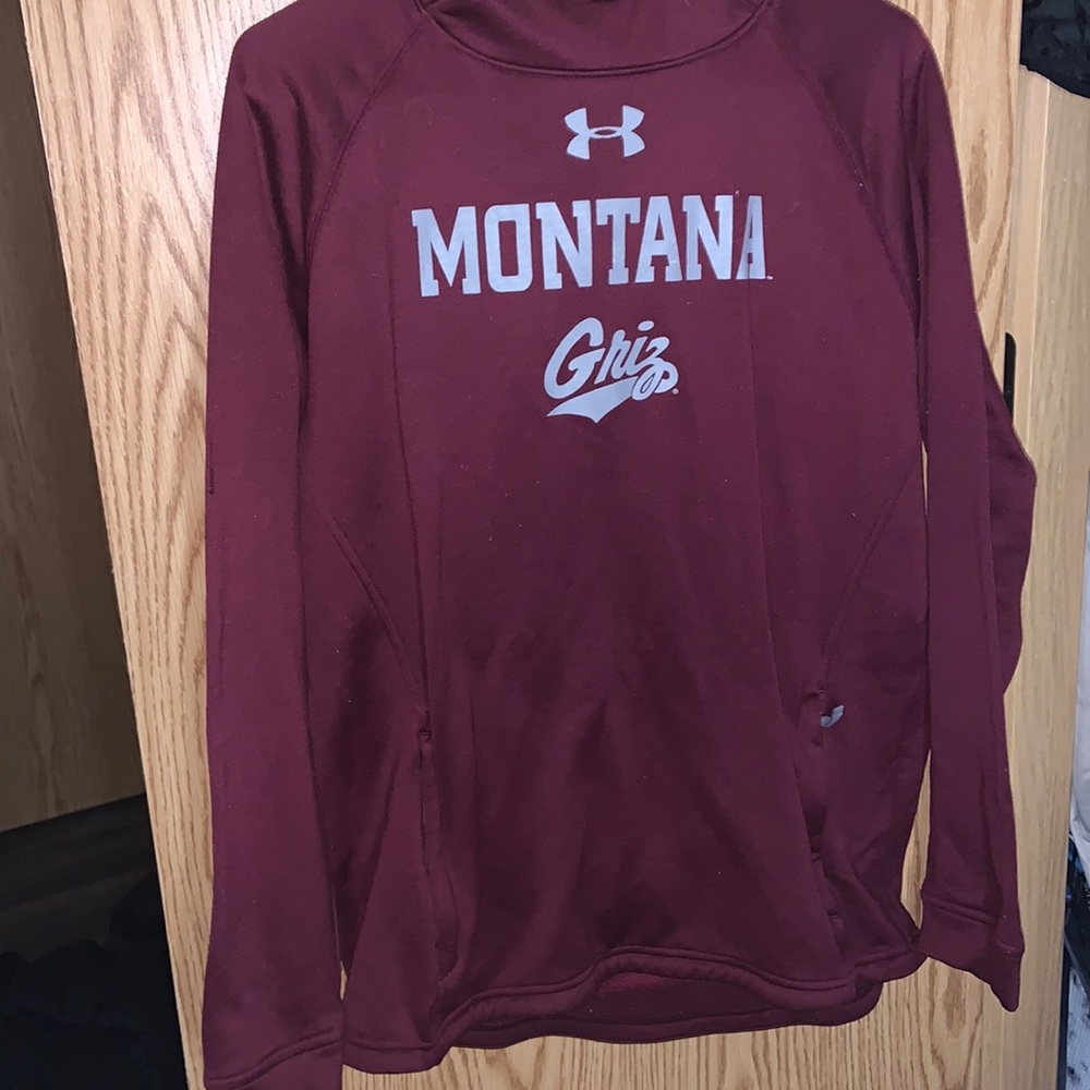 Maroon Under Armour Montana Griz hoodie